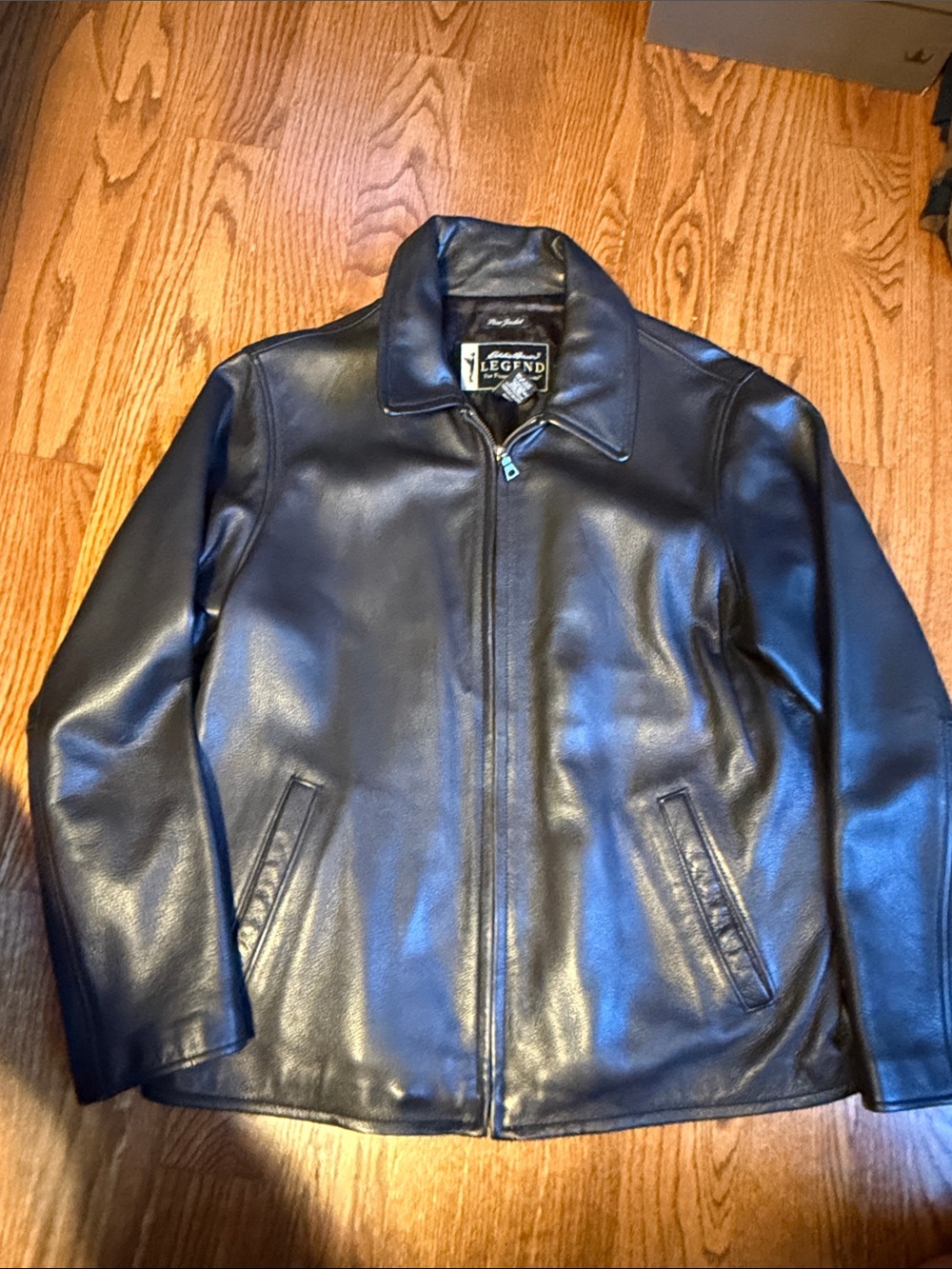 Eddie Bauer Legends black leather Stine Jacket - size M